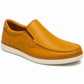 Premium Leather Moccasin Sneaker – Mustard Yellow | Terrey Lotts