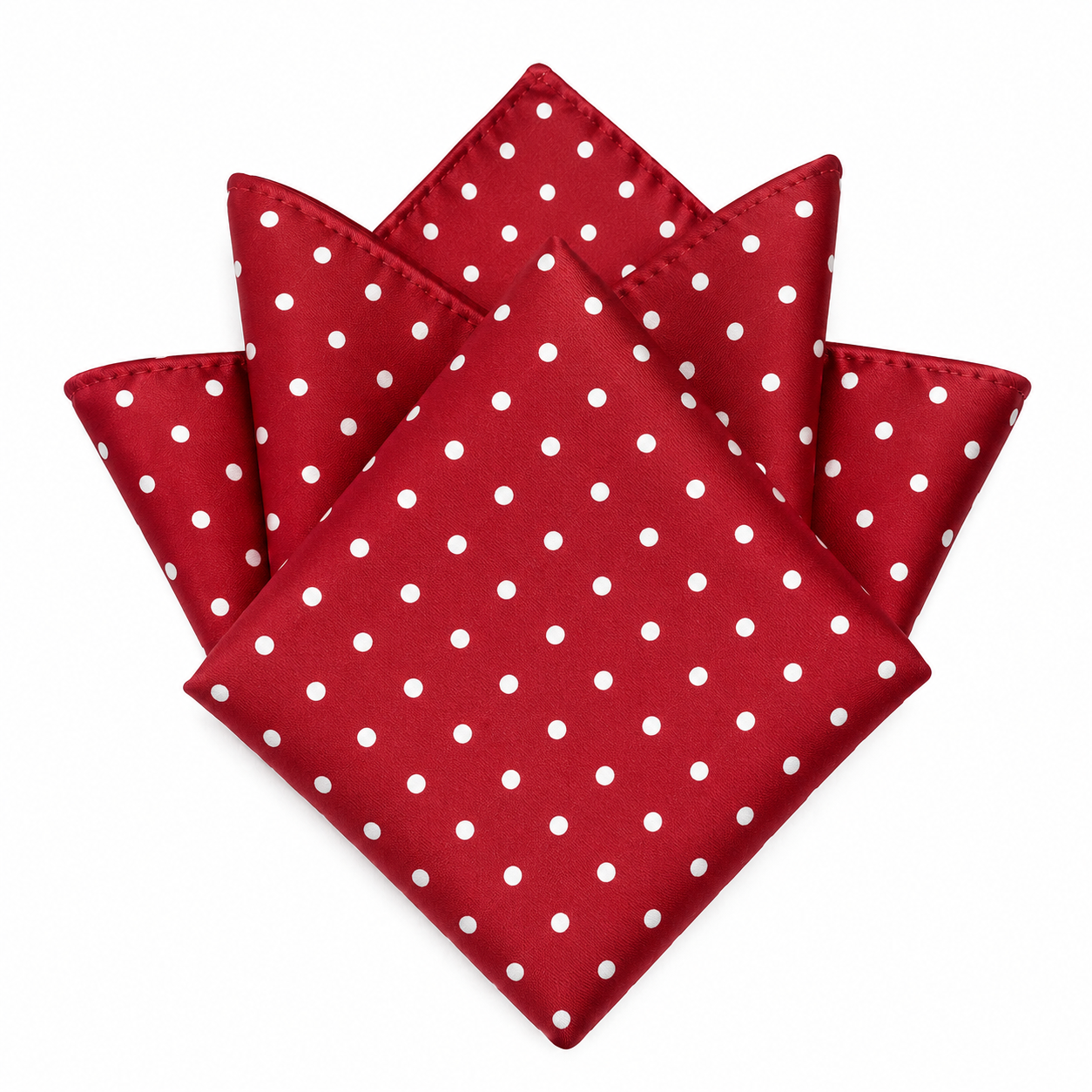 Polka Dot Pocket Square – Cherry Red | Terrey Lotts